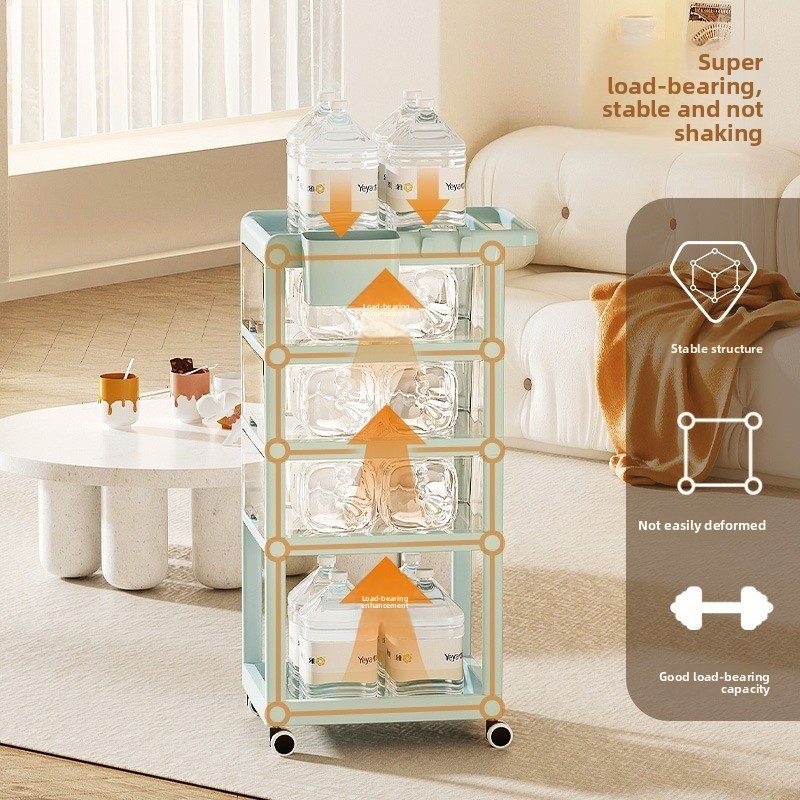 Baby Nursery Trolley - 移動式ベビー収納カート 多段引き出しオーガナイザー 保育園用トロリー ローリングカート 取り外し可能な収納ラック 家庭用小型カート