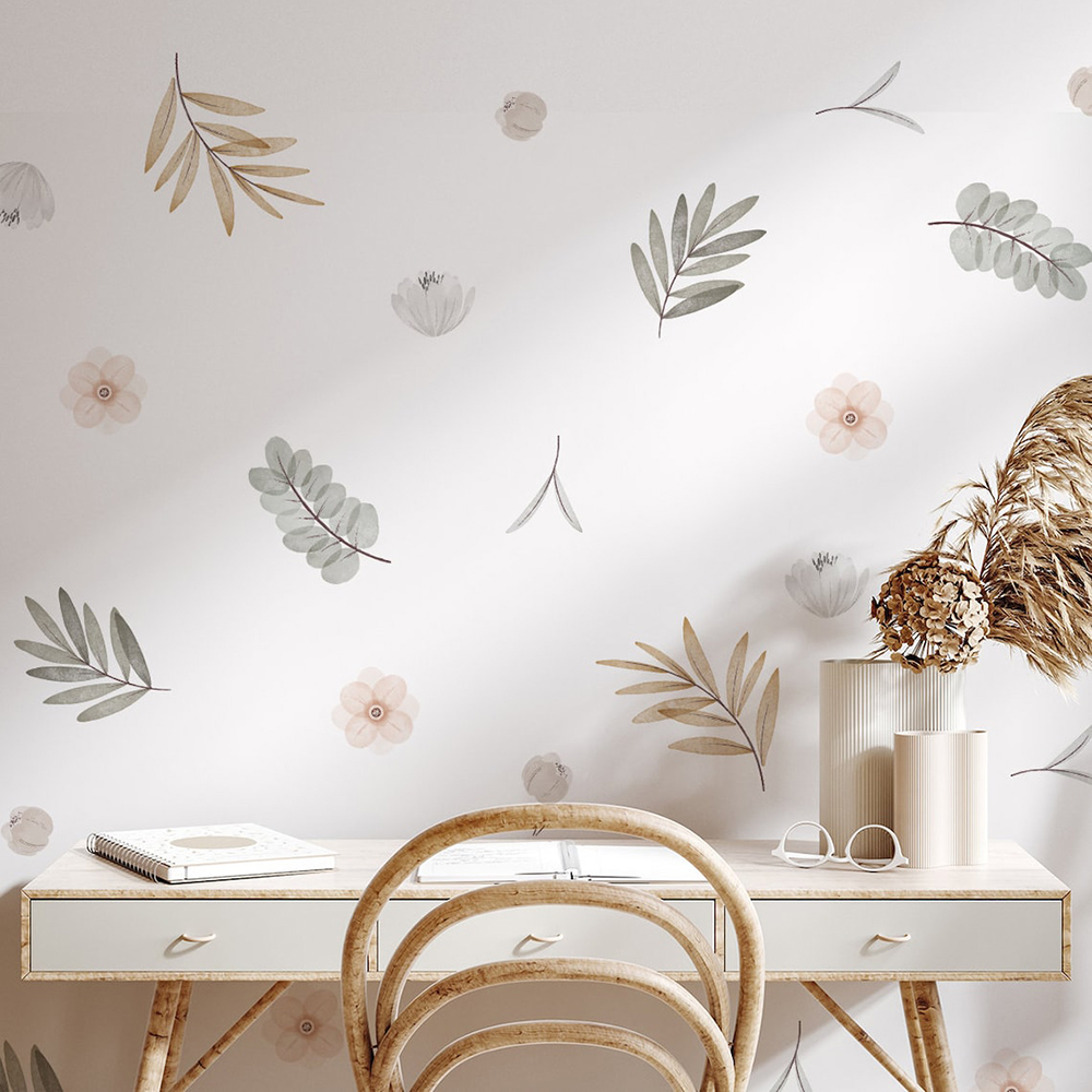 Baby Girl Nursery Quotes - 自由奔放に生きる葉植物 DIY ウォールステッカーアート壁画ビニールウォールステッカー保育園キッズルーム女の赤ちゃん寝室の家の装飾