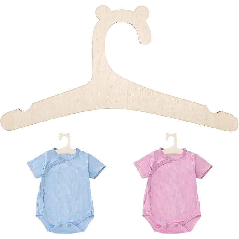 ベビー服ラックかわいいクマ木製子供服ハンガーホームガールプリ - Baby Nursery Decor Girl のレビューと価格