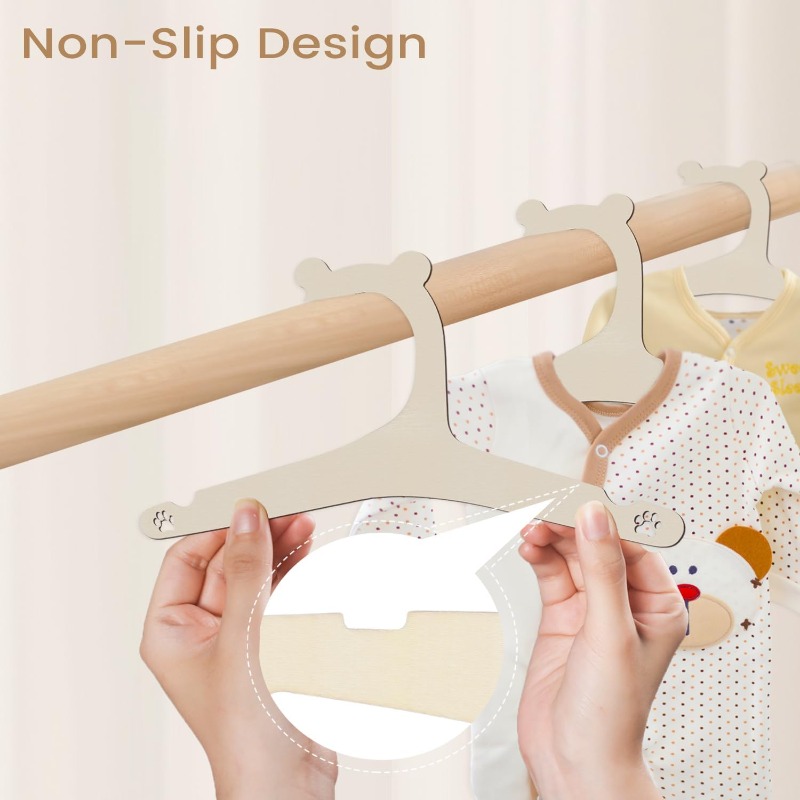 ベビー服ラックかわいいクマ木製子供服ハンガーホームガールプリ - Baby Nursery Decor Girl のレビューと価格