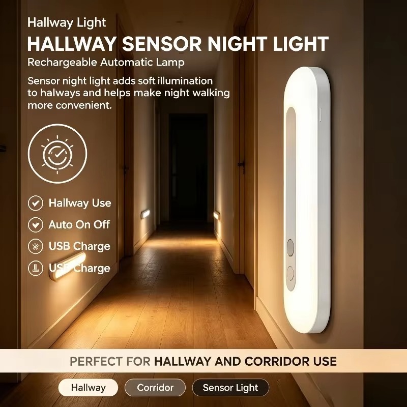 スマートセンサー搭載のナイトライト。壁掛け式で、暖色系の柔ら - Baby Nursery Wall Lights のレビューと価格