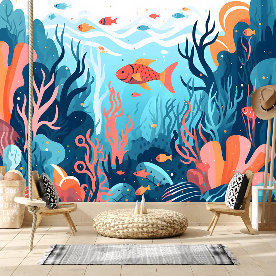 6+枚入り漫画風ピールアンドスティック壁紙 リビングルーム用 - Baby Nursery Peel And Stick Wallpaper のレビューと価格