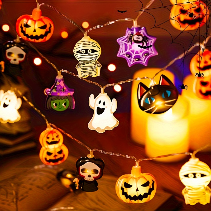 不気味なハロウィーンLED装飾ストリングライト、漫画の形をし - Baby Nursery Wall Lights のレビューと価格