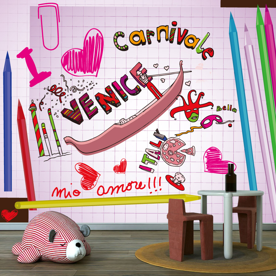 漫画風簡単貼り付けピールアンドスティック壁紙 リビングルーム - Baby Nursery Peel And Stick Wallpaper のレビューと価格