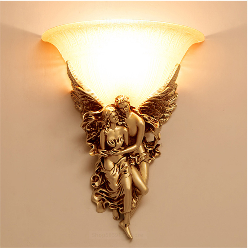 モダンなウォールランプ,寝室用,天使の形,レトロなスタイル, - Baby Nursery Wall Lights のレビューと価格