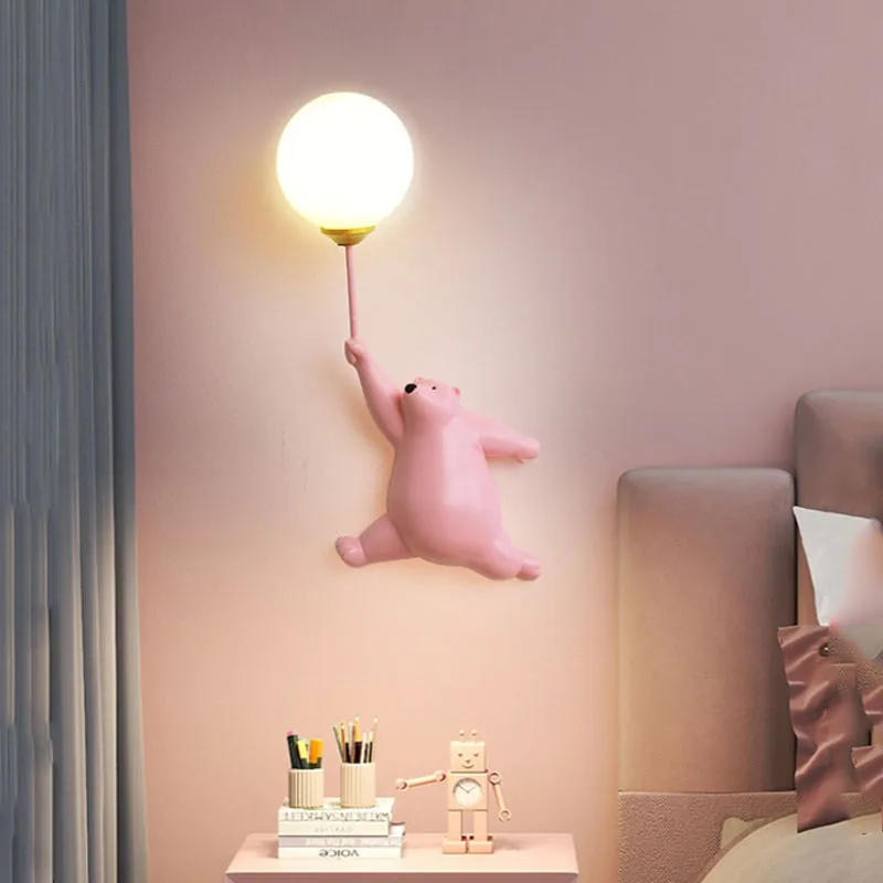極クマのLEDウォールライト,クリエイティブなウォールライト - Baby Nursery Wall Lights のレビューと価格