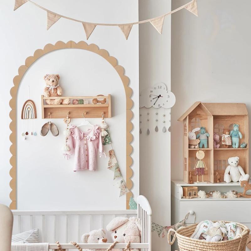 【新商品】木製ウォールアーチデコレーション DIY 未完成木 - Baby Nursery Frames のレビューと価格