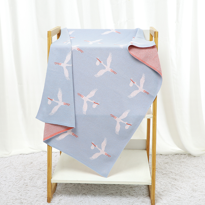 ニットのベビーブランケット,チェック柄,90x70cm - Baby Nursery Boy のレビューと価格