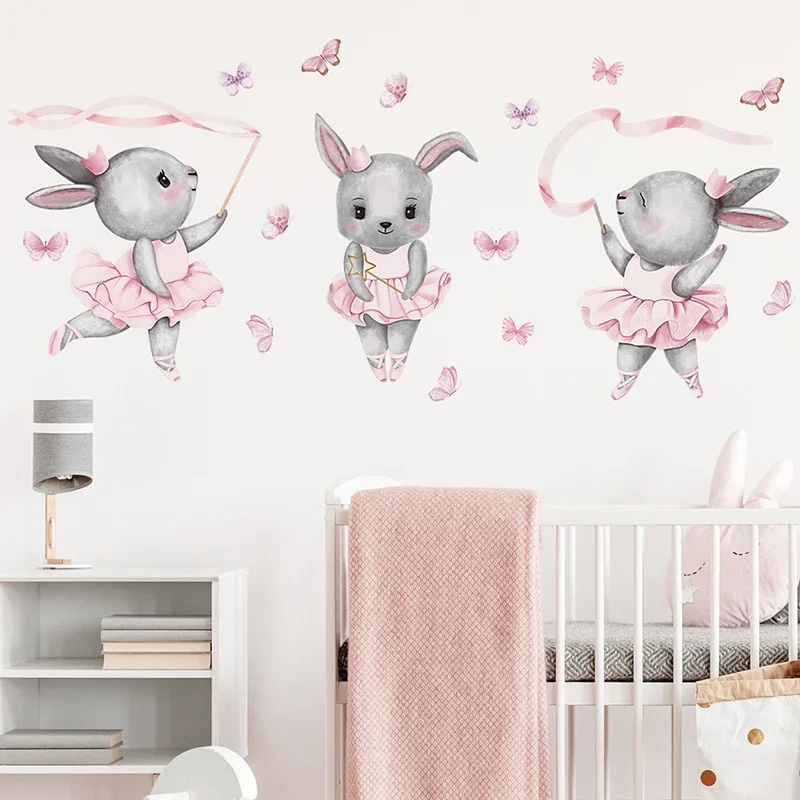 女の子のための手作りのPVCウォールステッカー,バレエ,ウサ - Baby Girl Nursery Quotes のレビューと価格