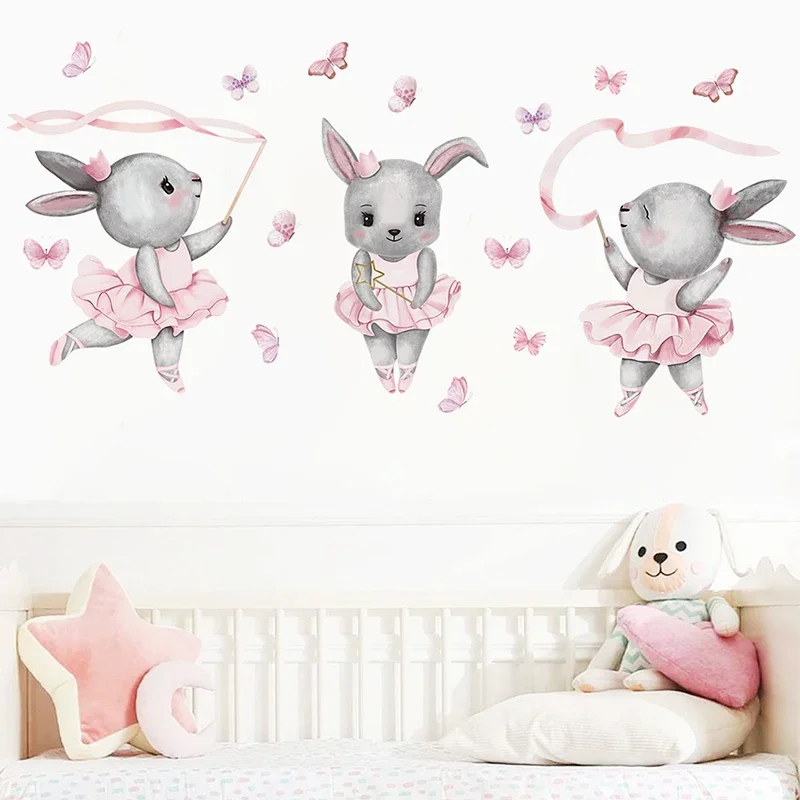 女の子のための手作りのPVCウォールステッカー,バレエ,ウサ - Baby Girl Nursery Quotes のレビューと価格