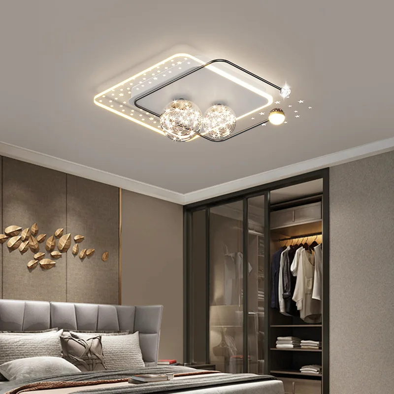 北欧星空子供用天井ランプ調光可能子供の寝室子供部屋ベビールー - Baby Nursery Light Fixture のレビューと価格