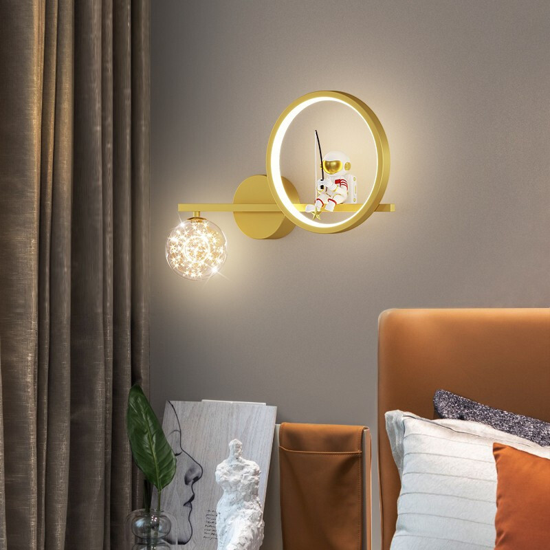 家の装飾スタープロジェクターウォールランプ LED メタルボ - Baby Nursery Wall Lights のレビューと価格