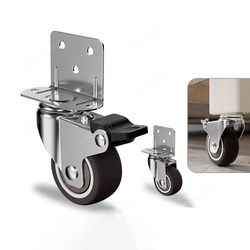 4 個 L 字型家具キャスターホイールソフトラバースイベルキ - Baby Nursery Trolley のレビューと価格