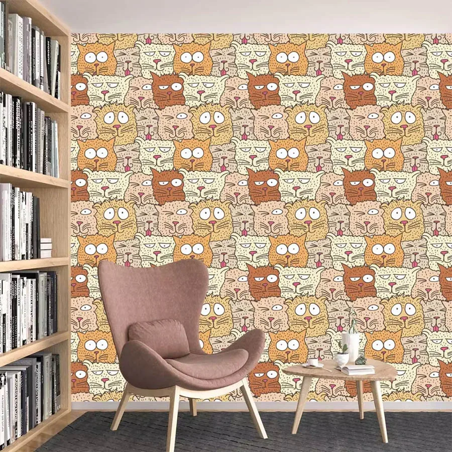 カスタム漫画防水ピールアンドスティック壁紙 リビングルーム用 - Baby Nursery Peel And Stick Wallpaper のレビューと価格