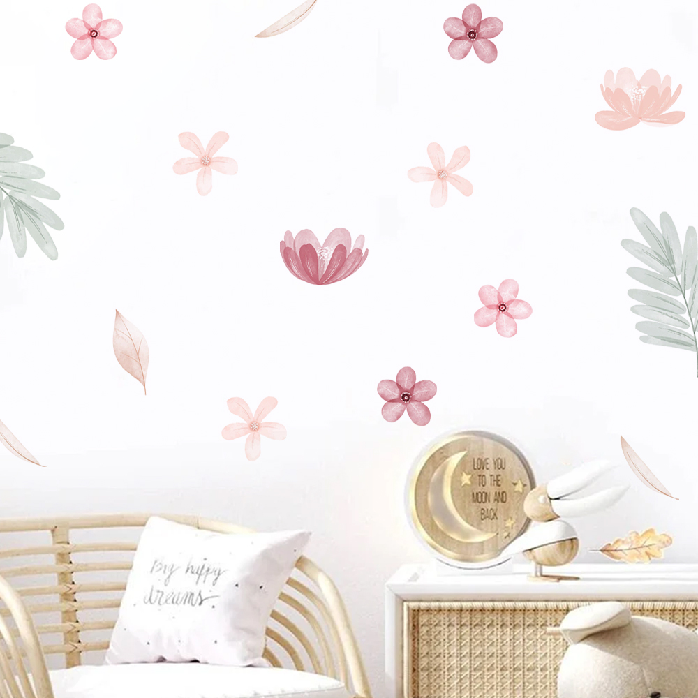 自由奔放に生きる葉植物 DIY ウォールステッカーアート壁画 - Baby Girl Nursery Quotes のレビューと価格