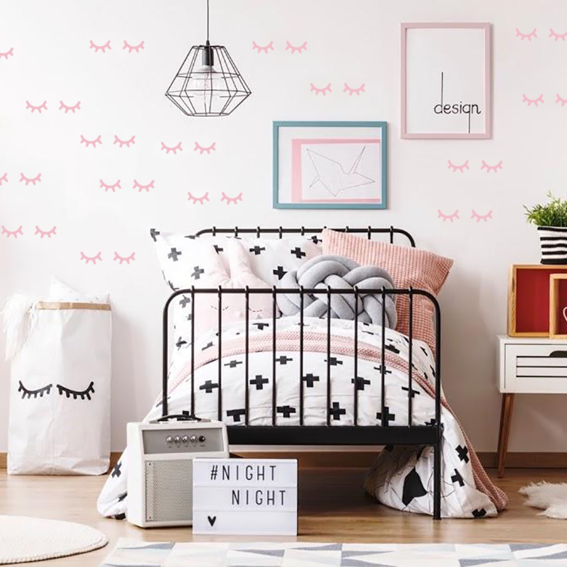 子供部屋用のまつ毛ウォールステッカー,かわいい,赤ちゃんの部 - Baby Girl Nursery Quotes のレビューと価格