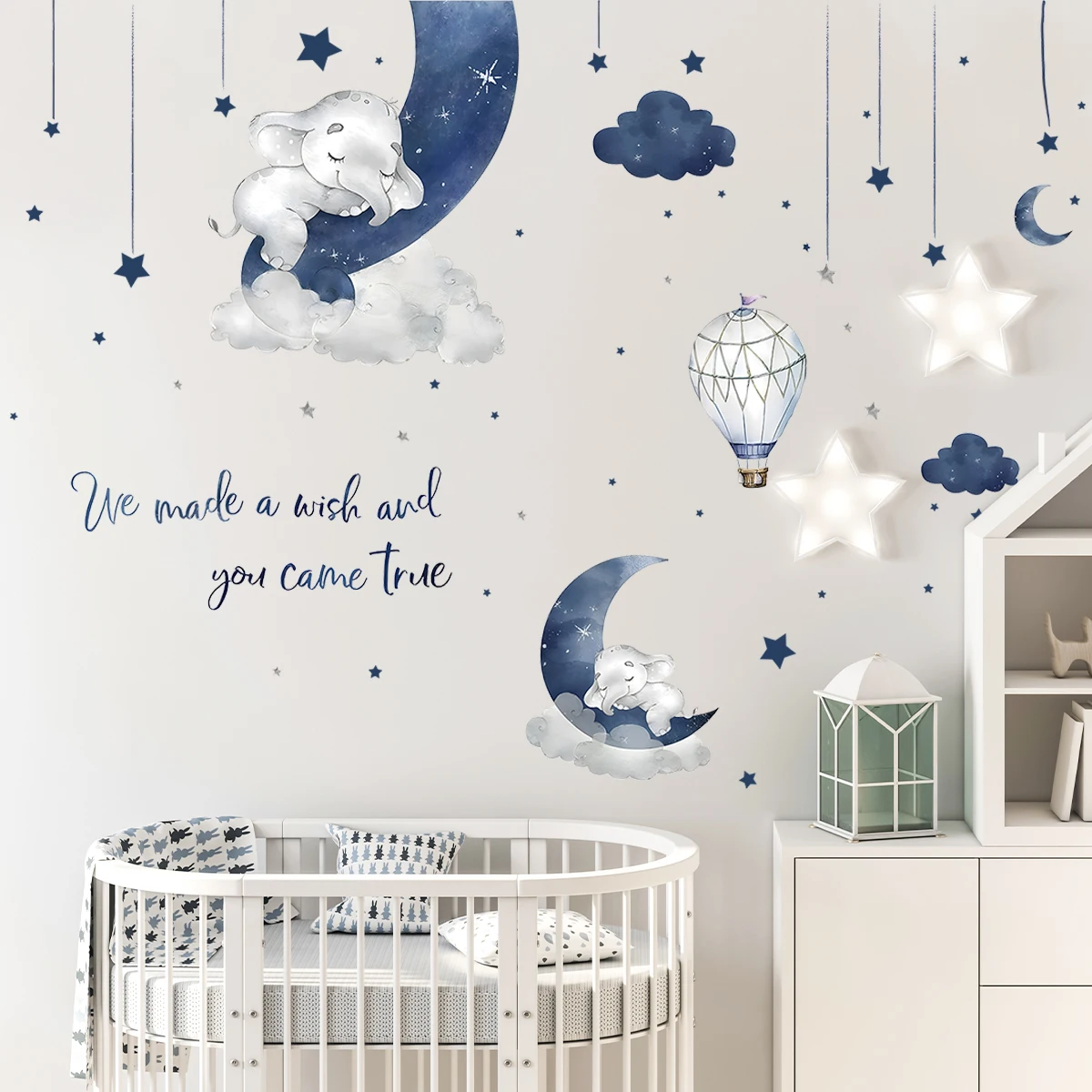 1Pc 漫画の動物象ウォールステッカーキッズルームの装飾ベビ - Baby Girl Nursery Quotes のレビューと価格