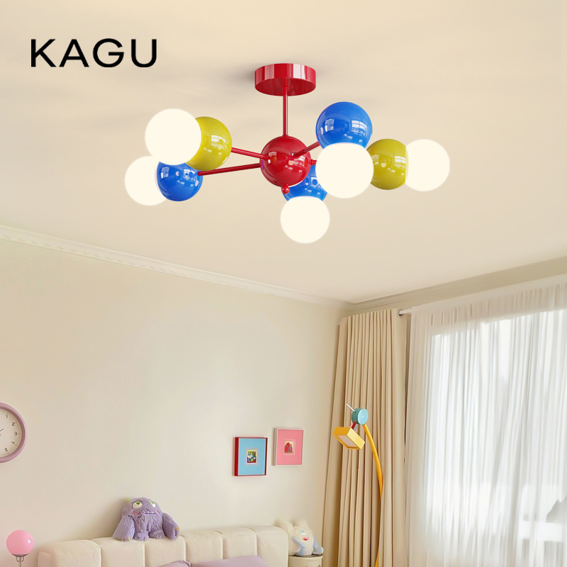 KAGU バブルボールシャンデリア - カラフルな LED  - Baby Nursery Light Fixture のレビューと価格