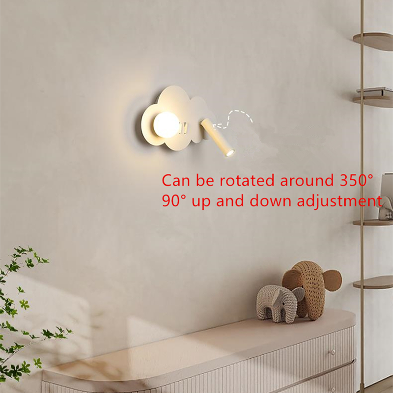 クラウドベッドルームウォールランプスイッチ付きリビングルーム - Baby Nursery Wall Lights のレビューと価格
